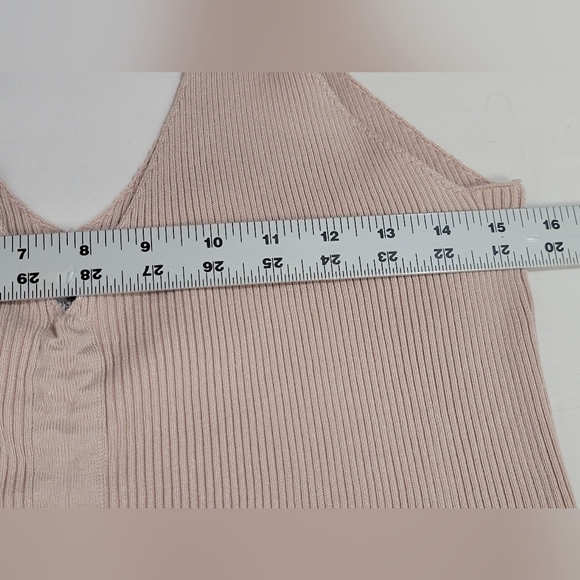 Cotton Emporium Rib Knit Tank Adjustable Drawstring Front Womens Size XL - Picture 4 of 8